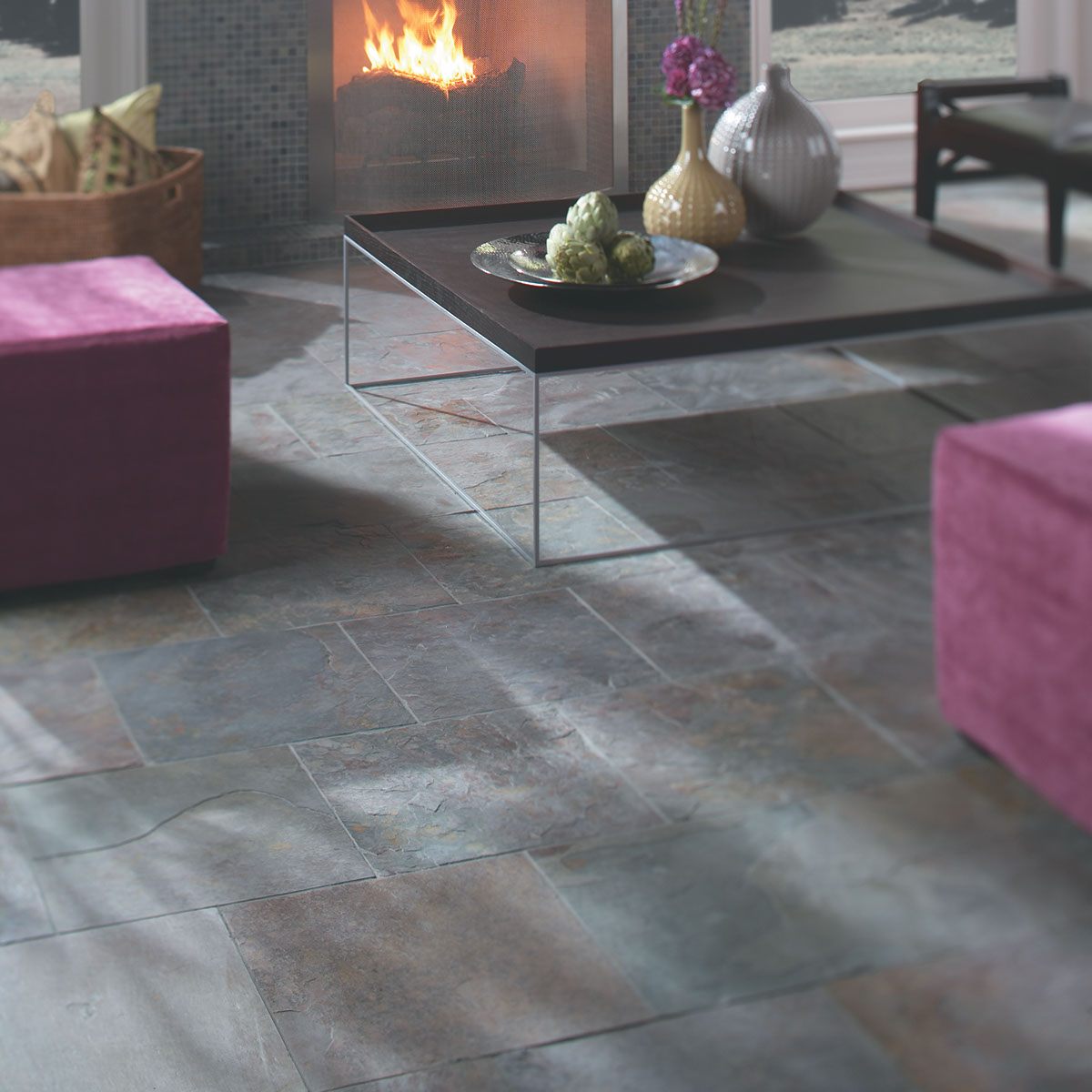 Tile in living room | Bow Family Furniture & Flooring