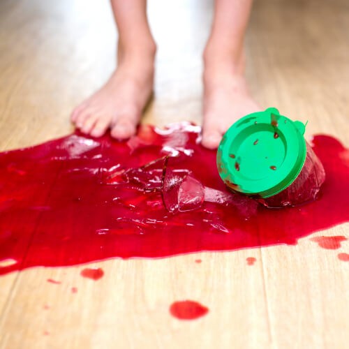 juice spilled on hardwood flooring | Bow Family Furniture & Flooring